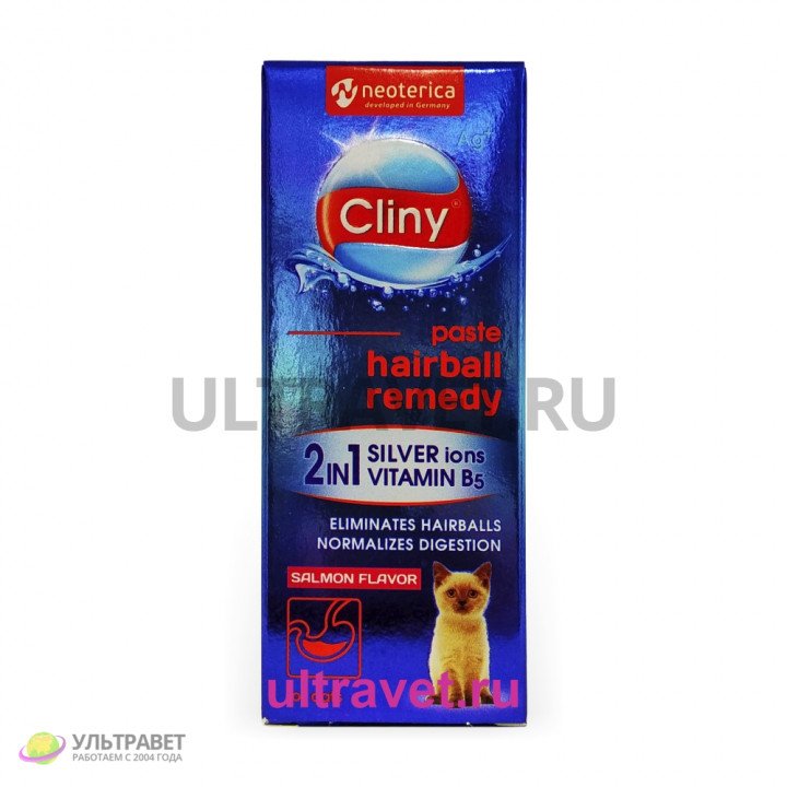 Паста Cliny для кошек и хорьков для вывода шерсти купить - 269 руб.